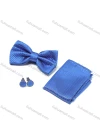 Wholesale Men's Fashion Plaid Adjustable Bow Ties & Pocket Square & Cufflinks Sets - Liuhuamall