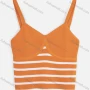 Wholesale Women's Casual Spaghetti Strap White Striped Camisole Top preview