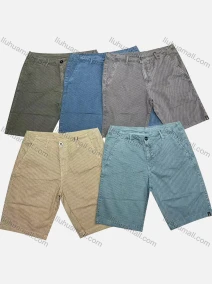 Wholesale Men's Casual Plain Patch Pocket Button Closure Shorts 16101#, LIUHUA CLOTHING WHOLESALE