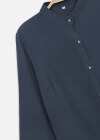 Wholesale Women's Button Front Long Sleeve Long Tunic Shirt - Liuhuamall