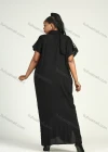 Wholesale Women's African Elegant Short Sleeve Round Neck 2021102297559351 Kaftan Dress With Scarf - Liuhuamall
