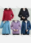 Wholesale Women's Casual Hooded Pockets Zipper Quilted Puffer Jacket 331# - Liuhuamall