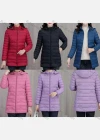 Wholesale Women's Casual Hooded Pockets Zipper Puffer Jacket 612# - Liuhuamall