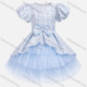 Wholesale Girls Cute Floral Bow Knot Splicing Lace Tiered Flower Girl Dress 230602# Blue Guangzhou Clothing Wholesale Market & Suppliers -LIUHUAMALL