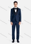 Wholesale Men's Formal Lapel Contrast Patch Pockets Blazer & Waistcoat & Pants 3 Pieces Suit Set - Liuhuamall