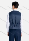 Wholesale Men's Formal Lapel Contrast Patch Pockets Blazer & Waistcoat & Pants 3 Pieces Suit Set - Liuhuamall