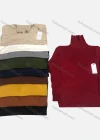 Wholesale Men's Casual Plain Turtleneck Long Sleeve Sweater - Liuhuamall