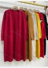Wholesale Women's Casual Plain Patch Pockets Button Decor Cardigan - Liuhuamall