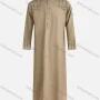 Wholesale Men's Pakistani Modest Stand Collar Button Front Geometric Middle East Ramadan Muslim Arabic Robe preview