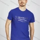 Wholesale Men's Letter Round Neck Short Sleeve Casual Slim Fit T-Shirt LY003# Blue Clothing Wholesale Market Liuhua
