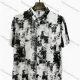 Wholesale 2026 New Men's Slim Fit Short Sleeve Abstract Art Print Shirt, Casual Fashion Dress Shirt - Wholesale & In Stock Black Clothing Wholesale Market Liuhua