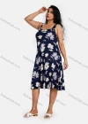 Wholesale Women's Plus Size Square Neck Sleeveless Floral Print Casual Dress - Liuhuamall