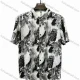 Wholesale 2026 Men's Slim Fit Short Sleeve Printed Casual Button - Down Shirt | Wholesale & In Stock Black Clothing Wholesale Market Liuhua