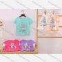 Wholesale Girl's Casual Cartoon Print Round Neck Short Sleeve Modal Cotton Tee preview