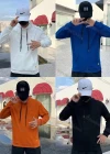 Wholesale Men's Casual Letter Print Drawstring Long Sleeve Kangaroo Pocket Hoodie - Liuhuamall