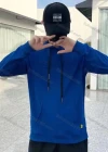 Wholesale Men's Casual Letter Print Drawstring Long Sleeve Kangaroo Pocket Hoodie - Liuhuamall