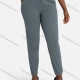 Wholesale Women's Casual Space Dye High Waist Narrow Leg Pants With Drawstring Dark Gray Clothing Wholesale Market Liuhua