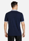 Wholesale Men's Short Sleeve Striped Trim Polo Shirt - Liuhuamall