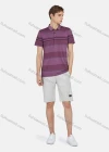 Wholesale Men's Short Sleeve Buttons Striped Colorblock Pocket Polo Shirt - Liuhuamall