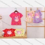 Wholesale Girl's Casual Cartoon Print Round Neck Short Sleeve Modal Cotton Tee preview