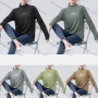 Wholesale Women's Casual Letter Print Mock Neck Long Sleeve Blouse 7768# preview
