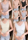 Wholesale Women's Casual Plain Ribbed Slim Fit Cami Top - Liuhuamall