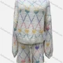 Wholesale Women's Casual Long Sleeve Heart Fleece Sweater 2-piece Set 8156# preview