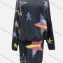 Wholesale Women's Casual Long Sleeve Star Fleece Sweater 2-piece Set 8160# preview
