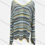 Wholesale Women's Casual V Neck Long Sleeve Hollow Out Mid Length Cover Up Knit Top YST273# preview