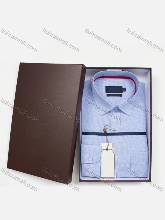 Wholesale Men's Formal Long Sleeve Collared Button Down Plain Shirts DB220404-2#