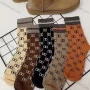 Wholesale Unisex Casual Allover Print Cotton Socks preview