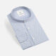 Men's Slim Fit Mandarin Collar Long Sleeve Button Down Allover Print Shirts Light Blue Clothing Wholesale Market -LIUHUA