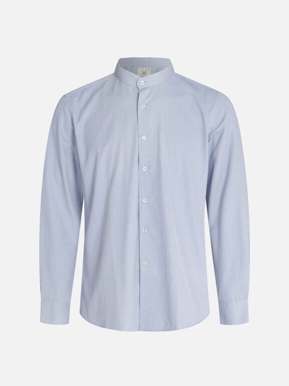 Men's Slim Fit Mandarin Collar Long Sleeve Button Down Allover Print Shirts, Clothing Wholesale Market -LIUHUA, All Categories