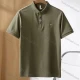 Wholesale Men's Casual Basics Plain Short Sleeve Button Front Polo Shirt E95092# Green Clothing Wholesale Market Liuhua