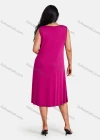 Wholesale Women's Plus Size Elegant Crew Neck Sleeveless Embroidery Knee Length Tank Dress - Liuhuamall