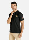 Wholesale Men's Casual Embroidered Crown Flag Short Sleeve Polo Shirt - Liuhuamall