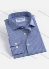 Wholesale Men's Formal Stand Collar Long Sleeve Button Down Plaid Print Shirt - Liuhuamall