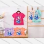 Wholesale Girl's Casual Cartoon Print Round Neck Short Sleeve Modal Cotton Tee preview