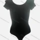 Wholesale Women's Basic Plain Round Neck Short Sleeve Bodycon Bodysuits Black Clothing Wholesale Market Liuhua