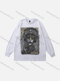Wholesale Men's Fashion 100%Cotton Crew Neck Long Sleeve Graphic T-shirt CBS04#, LIUHUA CLOTHING WHOLESALE