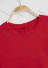 Wholesale Women's Basics Casual Plain Round Neck Short Sleeve T-Shirt - Liuhuamall