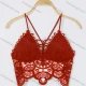 Wholesale Women's Sexy Backless Crochet Guipure Lace Camisoles With Built-in Bra H607# Clothing Wholesale Market Liuhua