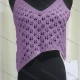 Wholesale Women's Casual Hollow Out Asymmetrical Hem Knit Cami Top 526# Clothing Wholesale Market Liuhua