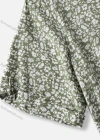 Wholesale Women's Casual Short Sleeve Buttons Down Allover Floral Print Ruffle Hem Mini Shirt Dress - Liuhuamall