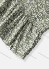 Wholesale Women's Casual Short Sleeve Buttons Down Allover Floral Print Ruffle Hem Mini Shirt Dress - Liuhuamall