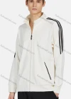 Wholesale Men's Long Sleeve Striped Pockets Zipper Jacket Drawstring Solid Pants 2-Piece Set - Liuhuamall