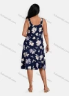 Wholesale Women's Plus Size Square Neck Sleeveless Floral Print Casual Dress - Liuhuamall