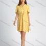 Wholesale Women's Allover Floral Print V Neck Short Sleeve Casual Short Dress preview