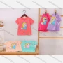 Wholesale Girl's Casual Cartoon Print Round Neck Short Sleeve Modal Cotton Tee preview