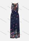 Wholesale Women's Spring Sleeveless Keyhole Neck Floral Butterfly Print Cami Maxi Dress - Liuhuamall